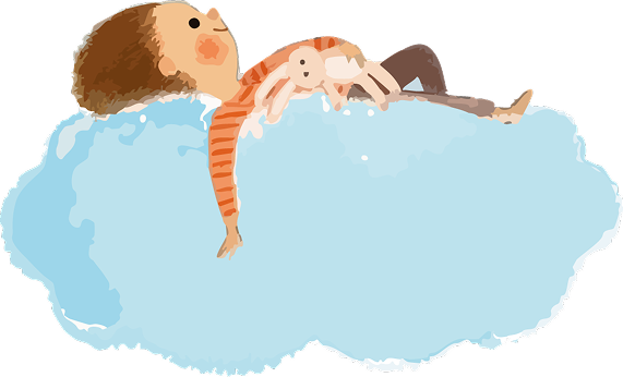 Child on cloud